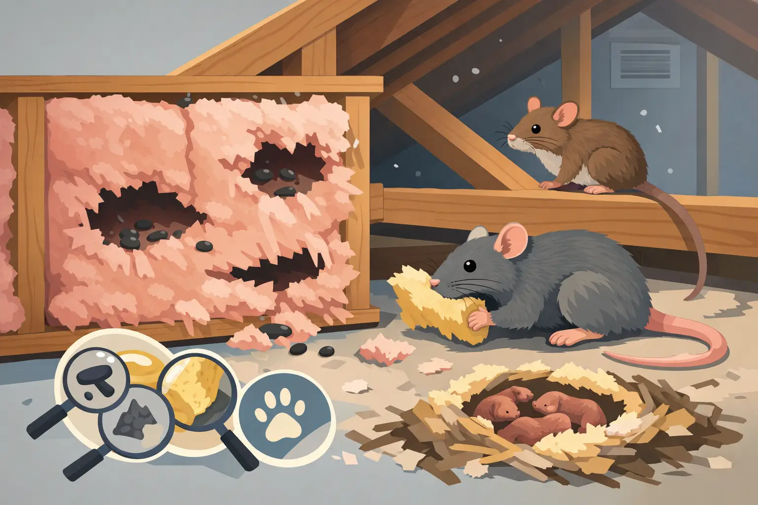 9 Signs of Rodent Damaged Insulation