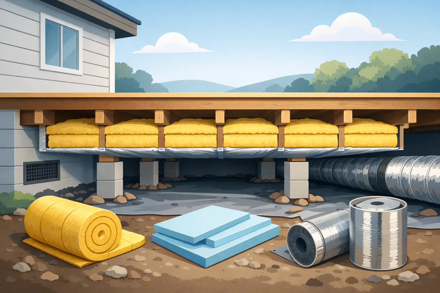 Best Insulation for Crawl Space Floors