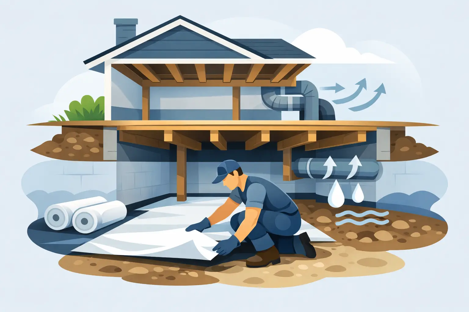 Crawl Space Vapor Barrier Installation Explained