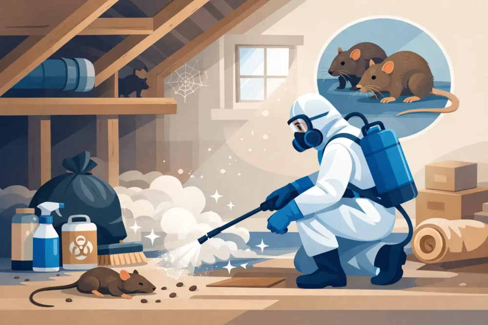 How to Sanitize Attic After Rodents