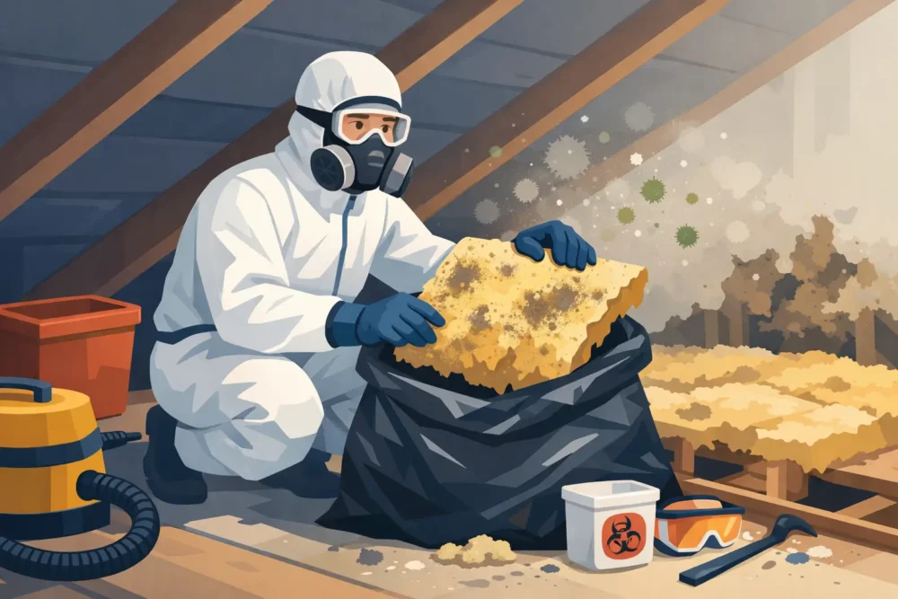 How to Remove Contaminated Insulation Safely