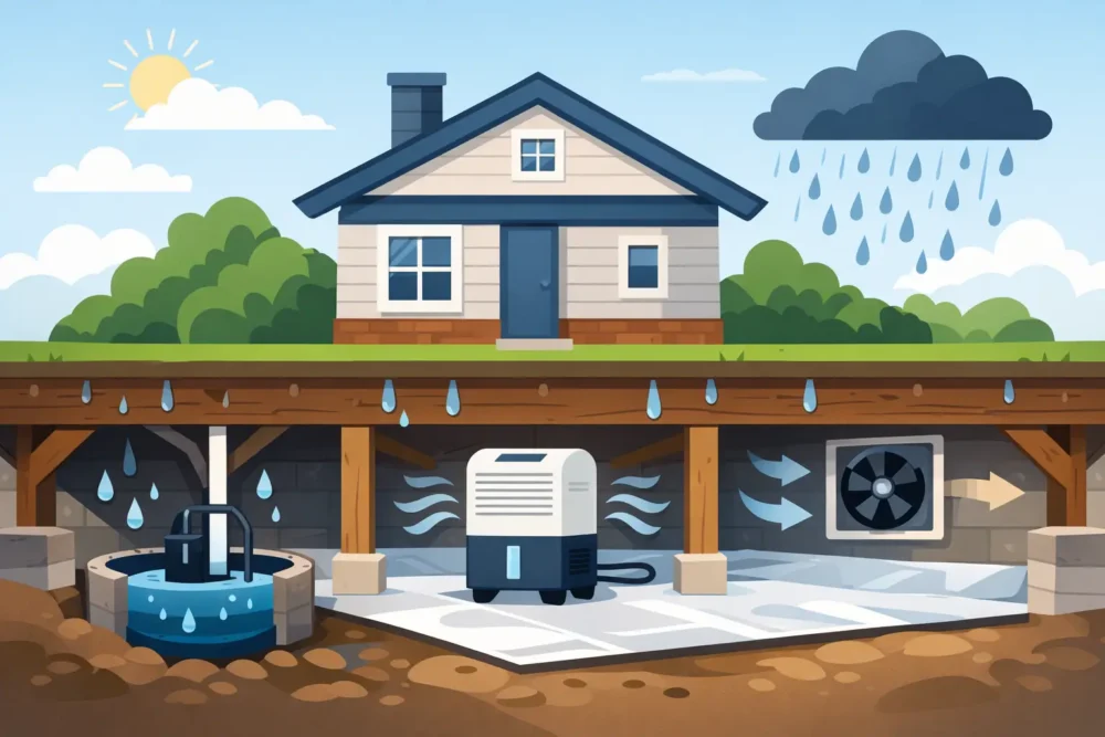 Best Crawl Space Moisture Solutions for Homes