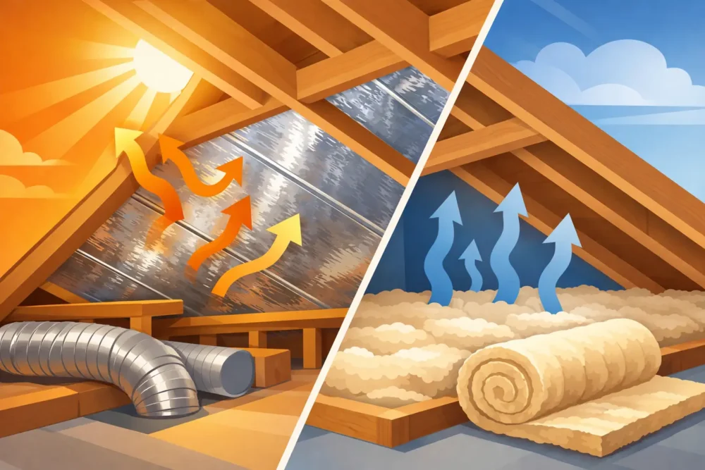 Radiant Barrier vs Insulation for Your Attic