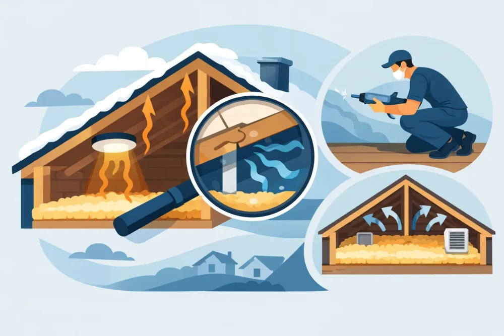 Attic Air Leaks: Signs, Causes, and Solutions