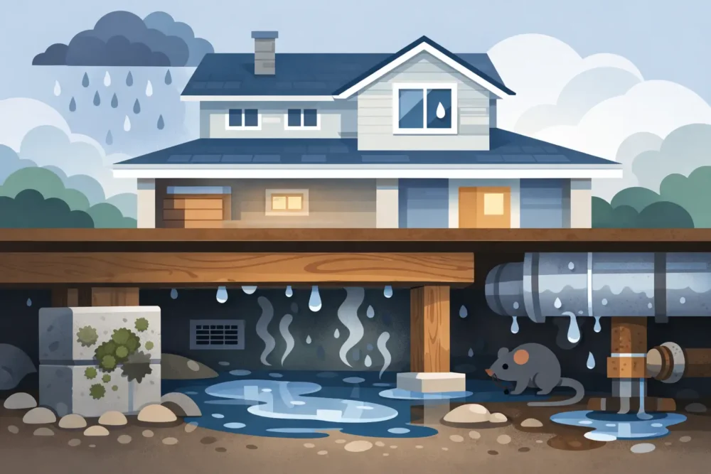 Is Crawl Space Moisture Dangerous to Your Home?